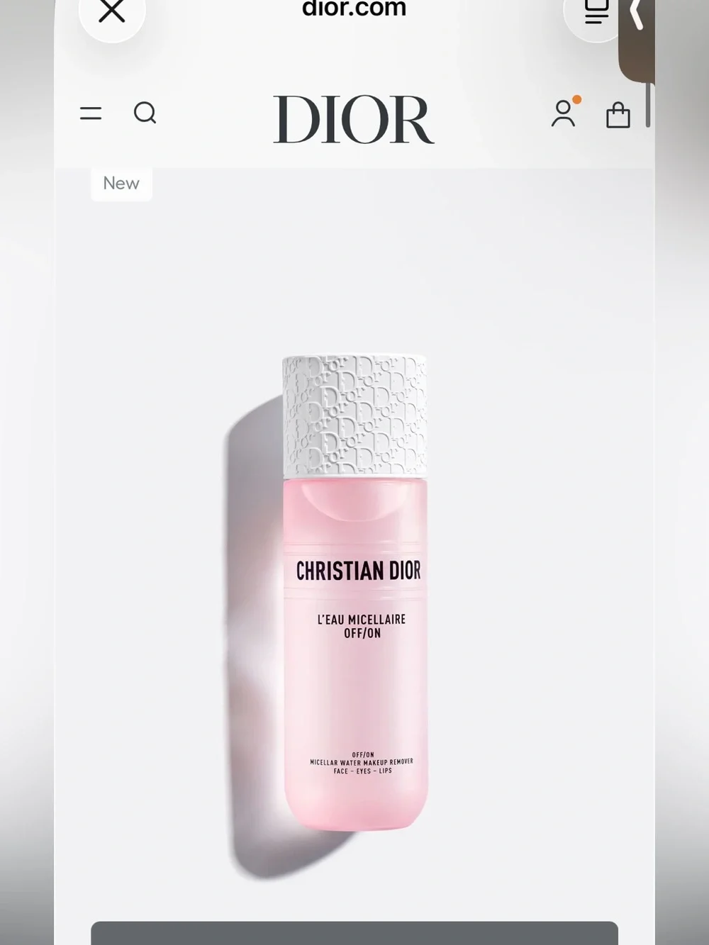 Dior gentle micellar